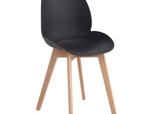 Καρέκλα Moris Black 10-0079 49X56X83cm Σετ 2τμχ