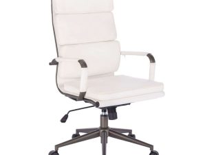 Καρέκλα Γραφείου Line 25-0636 55,5×63,5×109/117cm White Liberta