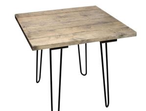 Τραπέζι AST543 Brown-Black 85x85x75cm Espiel