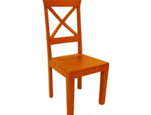 Καρέκλα Ξύλινη Αντικέ 00.00.0060Β 45x45x107cm Brown Plastona