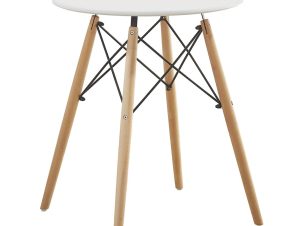 Artelibre Τραπέζι RAPTOR Λευκό MDF/Ξύλο 60x60x70cm