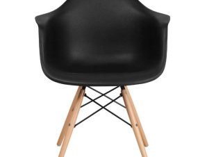 Καρέκλα Casual 65x64x79cm Black Σετ 4τμχ