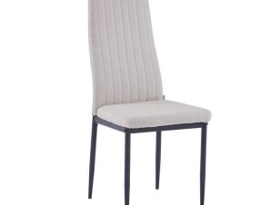 Καρέκλα 1001 42.5x44x96.5cm Beige Σετ 4τμχ