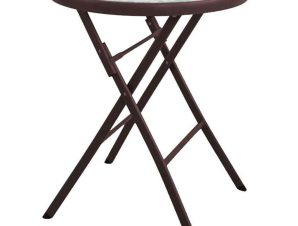 Τραπέζι Πτυσσόμενο 363-122-025 60x70cm Brown