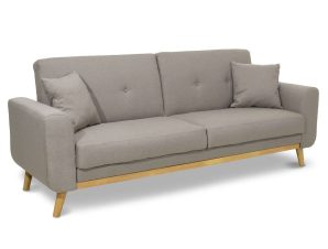 Καναπές-Κρεβάτι Carmelo Με Μπεζ Ύφασμα 214X80X86Cm 035-000012