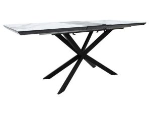 Τραπέζι Επεκτεινόμενο Palan 101-000036 160-200x80x77cm Black-White