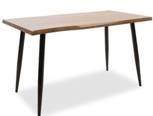 Τραπέζι Neve 101-000025 140x80x75cm Walnut-Black