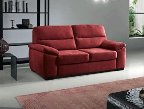 Καναπές Διθέσιος Tom 155x92x95cm Red Capodarte