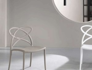 Καρέκλα Elena 45x53x82cm Dove Grey Capodarte