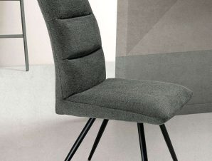 Καρέκλα Hill 43x63x93cm Smoke-Black Capodarte