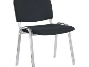 Καρέκλα Υποδοχής Milos 01.0202 53Χ57Χ46/77cm Black