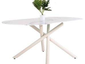 Τραπέζι Τραπεζαρίας Prentis HM9770.01 180x90x76cm 12mm White
