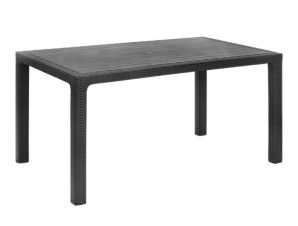 Τραπέζι Πολυπροπυλενίου Kalan 0242672 150x90x75cm Anthracite