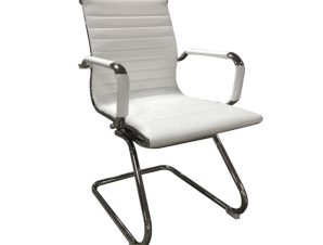 Καρέκλα Υποδοχής Bs 8250 White 01-0161 56X61X90 cm Σετ 2τμχ