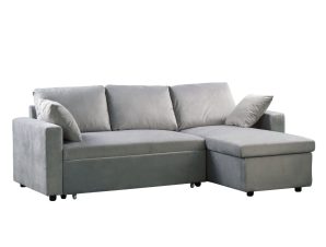 Καναπές Κρεβάτι Montreal Grey E9586,2 223X146X83 cm