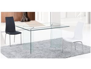 Τραπέζι Glasser Clear EM727 150X90X75 cm