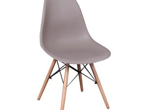 Καρέκλα Art Wood Sand-Beige EM123.9P 46X53X81 cm Σετ 4τμχ