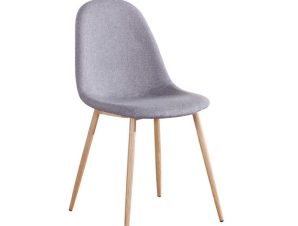 Καρέκλα Celina Grey ΕΜ907,1 45X54X87 cm Σετ 4τμχ