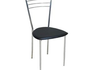 Καρέκλα Valetta Black ΕΜ936,2 40X41X81 cm Σετ 6τμχ