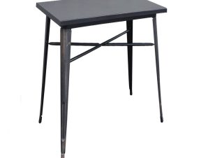 Τραπέζι Relix Antique Black Ε5200,10 70X70X75 cm