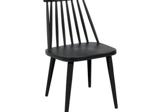 Καρέκλα Lavida Black ΕΜ139,22 43x48x77cm Σετ 4τμχ