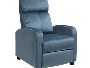 Πολυθρόνα Porter Relax Grey-Blue Velure Ε9781,4 68x86x99cm