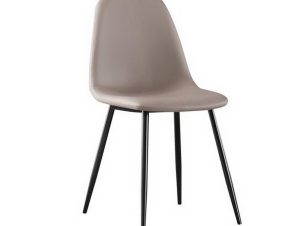 Καρέκλα Celina ΕΜ907,3ΜP 45x54x85cm Black Cappuccino Σετ 4τμχ