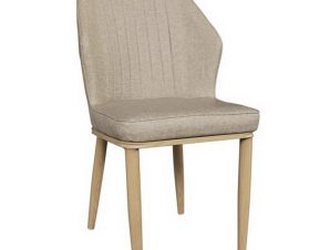 Καρέκλα Delux ΕΜ156,2 49x51x89cm Natural-Beige Σετ 6τμχ
