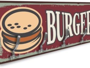 Burgers, Φαγητό, Κρεμάστρες & Καλόγεροι, 138 x 45 εκ.