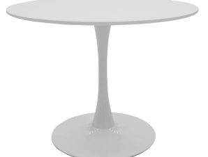 Τραπέζι Balou pakoworld MDF λευκό Φ100×75εκ – PAKO WORLD – 127-000086