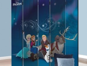 Elsa, Anna, Olaf, Kristoff, Sven, Frozen Παιδικά Παραβάν 80×180 cm [Δίφυλλο]